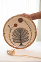 A Tree Of Hope Round Platter - Ivory Mustard