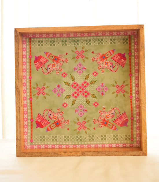 An Elephant Tray - Green