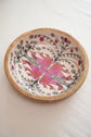 Tribal Peacock Bowl Plate With Spoon - Pink