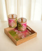 Nakkashi Combo Of Serving Tray & 2 Air Tight Jars