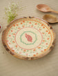 Suhani Border Round Platter orange