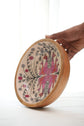 Tribal Peacock Bowl Plate With Spoon - Pink