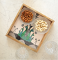 A Tribal Peacock Small Tray - Green