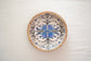 Tribal Peacock Bowl Plate With Spoon - Blue