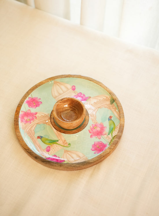 Chip N Dip Plate - Mint Green