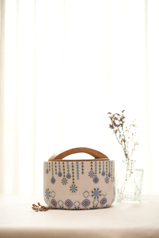 Mandala Bowl Jar : Blue