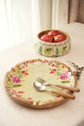 Garden of Flowers Round Platter : Green