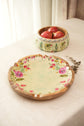 Garden of Flowers Round Platter : Green