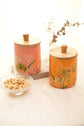 Rang Barse Air Tight Jar : Pink & Orange
