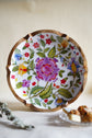 Phool Rangoli Round Platter - Purple