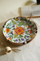 Phool Rangoli Round Platter - Yellow