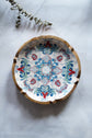 Boho Collection Round Platter - Bright Blue