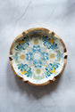 Boho Collection Round Platter - Yellow Blue