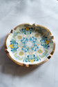 Boho Collection Round Platter - Yellow Blue