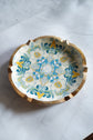 Boho Collection Round Platter - Yellow Blue