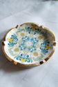 Boho Collection Round Platter - Yellow Blue