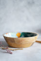 Tropical Colours Wooden Serving Bowls - Ice Blue