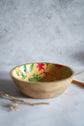 Tropical Colours Wooden Serving Bowls - Mustard