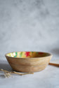 Tropical Colours Wooden Serving Bowls - Mustard