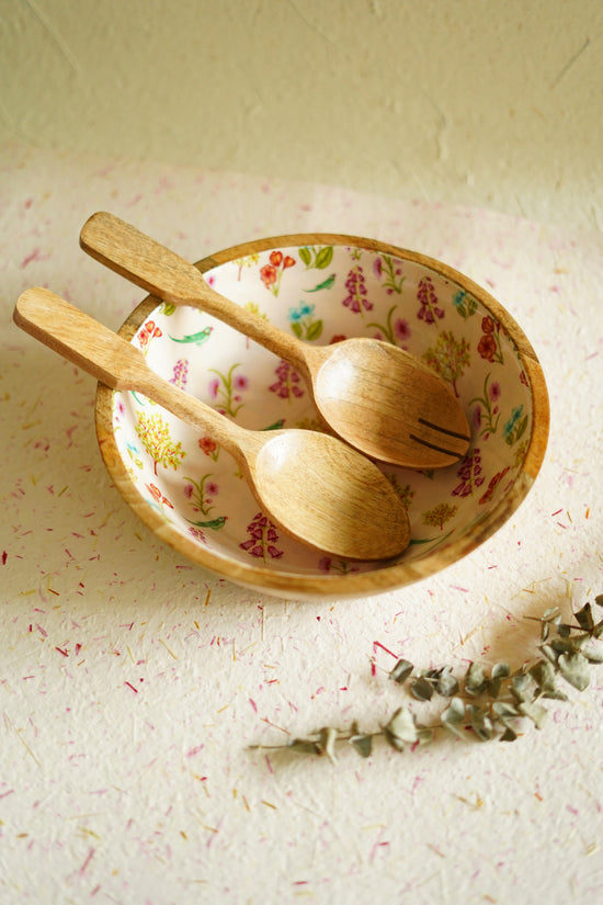 Mango Bloom Serving Bowl : Peach