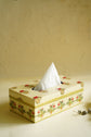 Garden of Flower Buta Tissue Box : Light Green