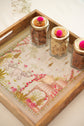 Combo Set of 2 Trays : Lotus Garden Grey Green