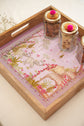 Combo Set of 2 Trays : Lotus Garden Pink