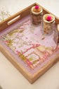 Combo Set of 2 Trays : Lotus Garden Pink