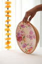 Garden of Flowers Wooden Serving Bowl : Peach