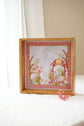 Lotus Garden Grey Red Serving Tray
