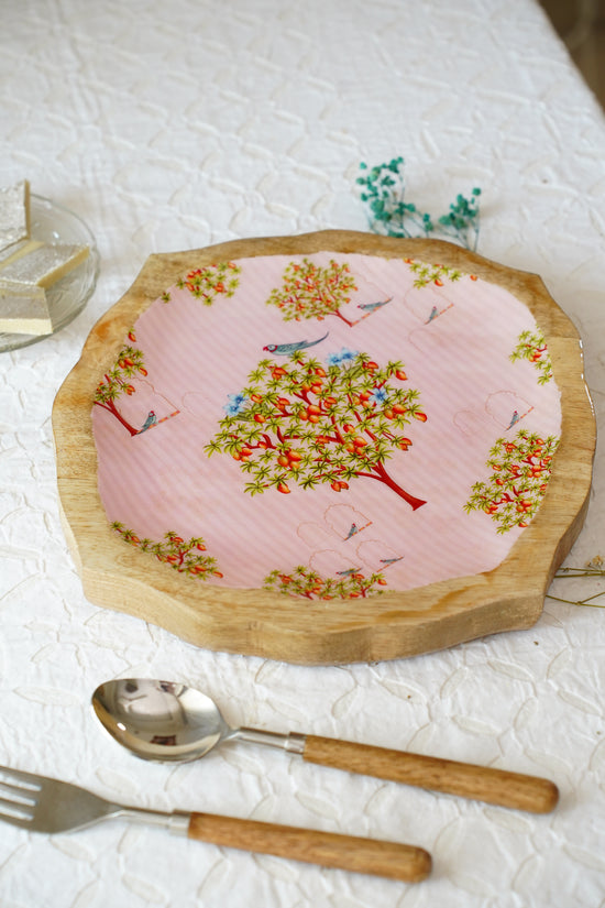 Mango Bloom Minimal Platter : Pink