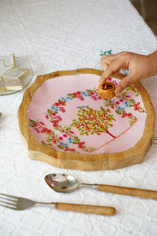 Mango Bloom  Platter : Pink