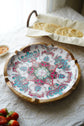 Boho Collection Round Platter - Bright Pink