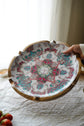 Boho Collection Round Platter - Bright Pink