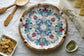 Boho Collection Round Platter - Bright Blue