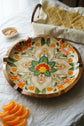 Rangeen Rangoli Round Platter - Yellow