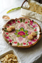 Rangeen Rangoli Round Platter - Purple