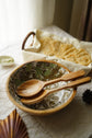 Berry Wooden Serving Bowls - Green