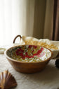 Berry Wooden Serving Bowls - Red