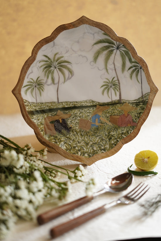 Tea Gardens of Assam Small Platter Plate