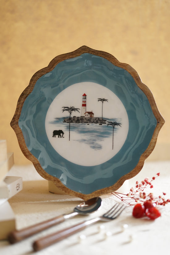 Coastal India Small Platter Plate