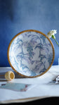 Mor Mahal Wooden Serving Bowl - Indigo