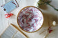 Mor Mahal Wooden Serving Bowl - Pink Blue