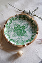 Rangeen Rangoli Round Platter - Green