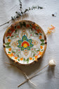 Rangeen Rangoli Round Platter - Yellow