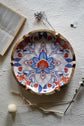 Rangeen Rangoli Round Platter - Blue Orange