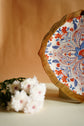 Rangeen Rangoli Big Platters Plate - Blue Orange