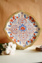 Rangeen Rangoli Big Platters Plate - Blue Orange