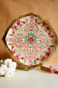 Rangeen Rangoli Big Platters Plate - Pink