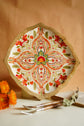 Rangeen Rangoli Big Platters Plate - Orange